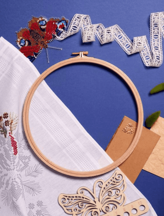 16mm Screwed Wooden Embroidery Hoop Nurge 110-6 - Wizardi