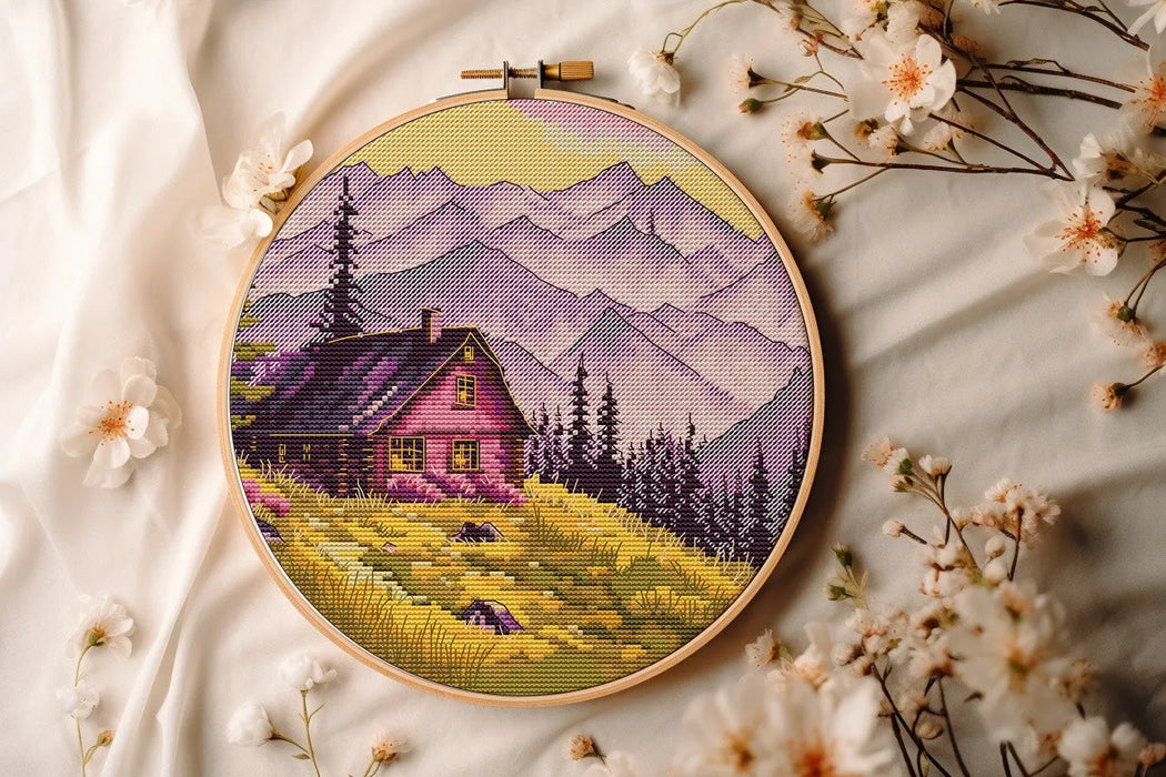 Enchanted Mountain Retreat - PDF Cross Stitch Pattern