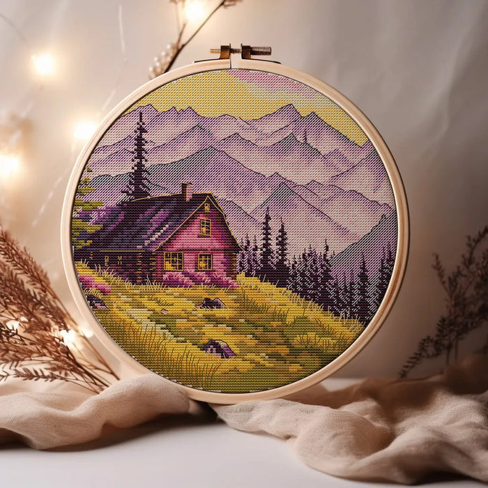 Enchanted Mountain Retreat - PDF Cross Stitch Pattern