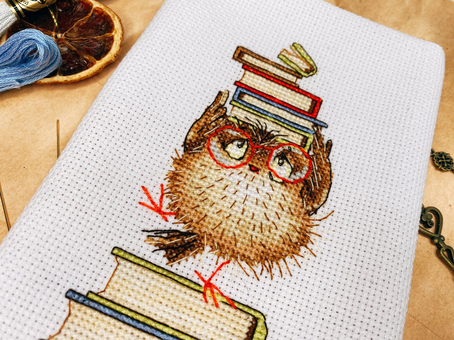 Bird with Books - PDF Cross Stitch Pattern