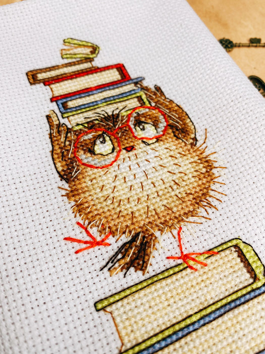 Bird with Books - PDF Cross Stitch Pattern