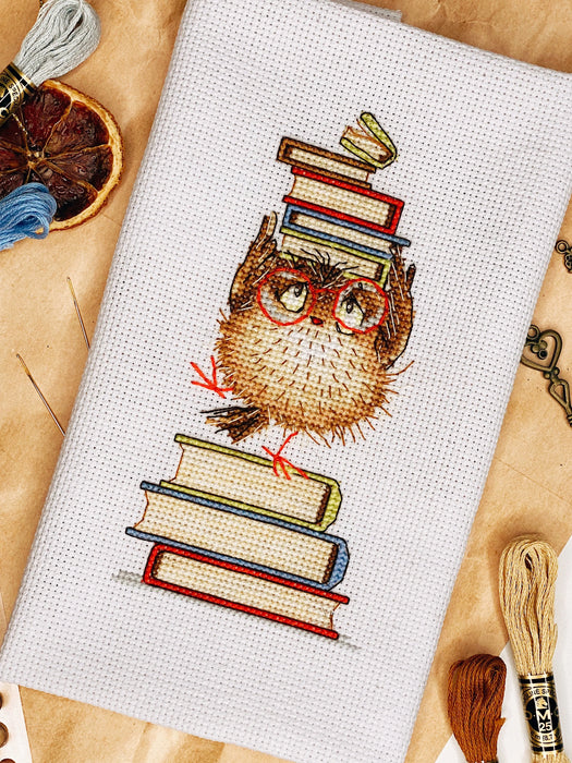 Bird with Books - PDF Cross Stitch Pattern