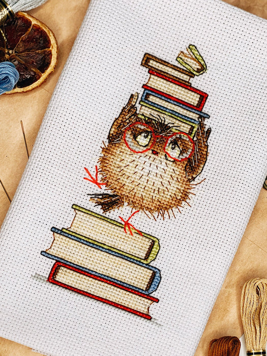 Bird with Books - PDF Cross Stitch Pattern