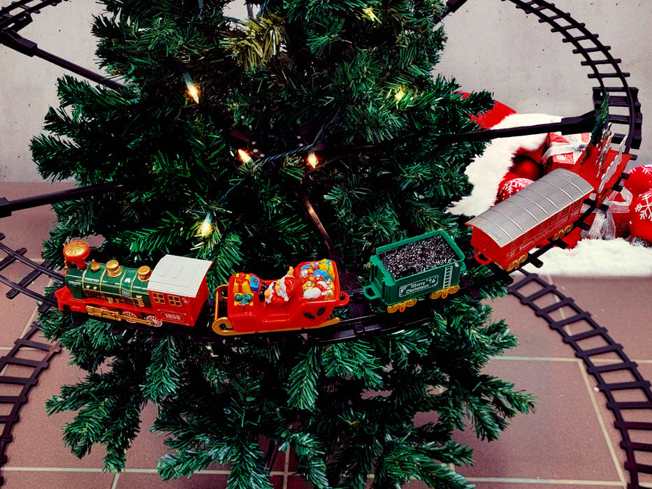 Christmas Train with Christmas Tree Stand F07M4-35-W268