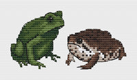 Toads - PDF Cross Stitch Pattern