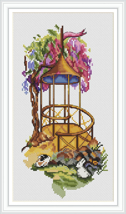 Summer Gazebo - PDF Cross Stitch Pattern