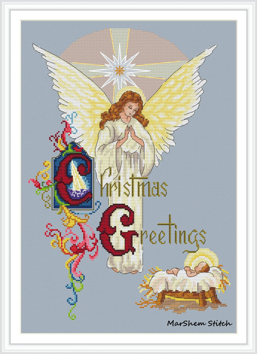 Angel of Christmas - PDF Cross Stitch Pattern