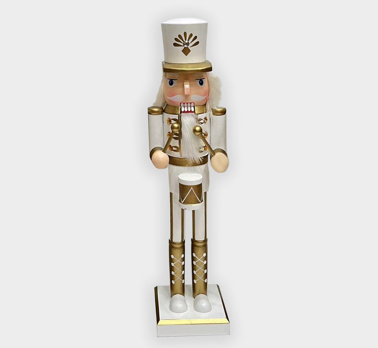 Wooden Golden Drummer Nutcracker Wizardi F07M6-14C