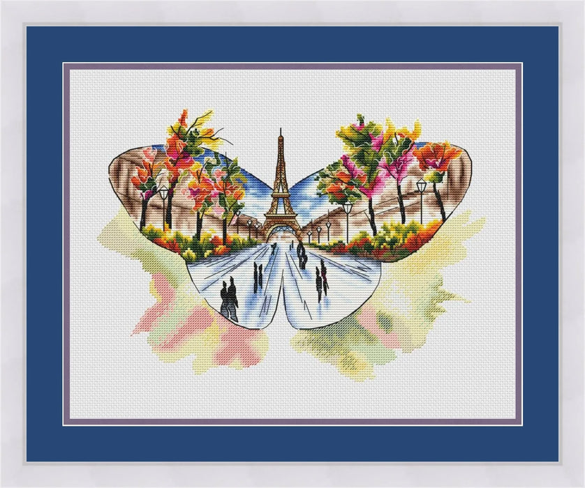 Wings of the World-Paris - PDF Cross Stitch Pattern