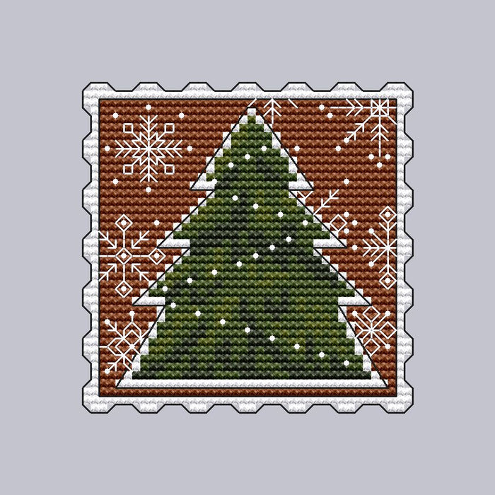 Gingerbread Tree - PDF Cross Stitch Pattern