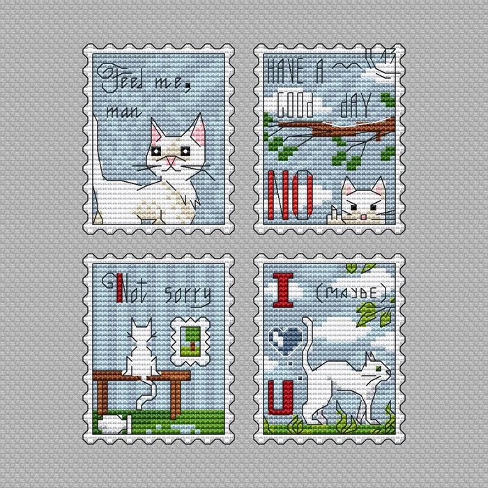 Cats set - PDF Cross Stitch Pattern