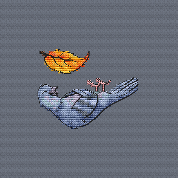 Pigeon 1 - PDF Cross Stitch Pattern