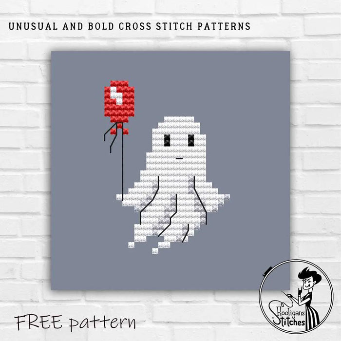 Little ghost - Free PDF Cross Stitch Pattern