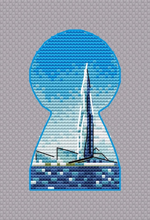 Lakhta center. Saint-Petersburg - PDF Cross Stitch Pattern