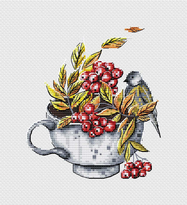 Rowan Tea - PDF Cross Stitch Pattern