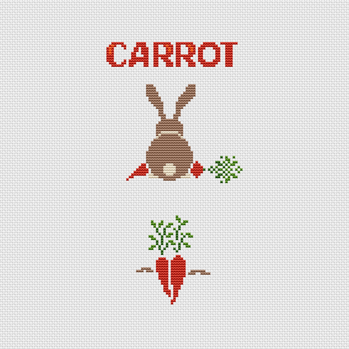 Carrot - PDF Cross Stitch Pattern