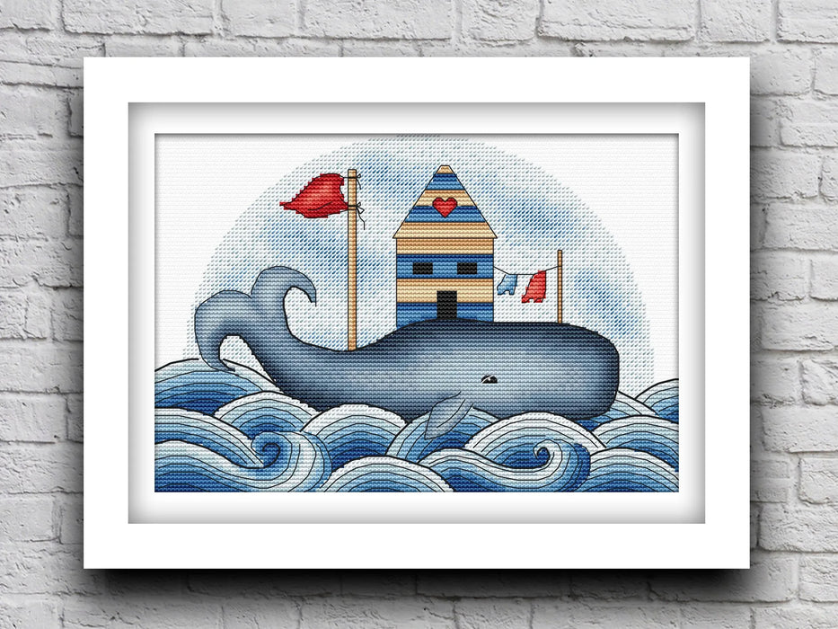 Whale - PDF Cross Stitch Pattern