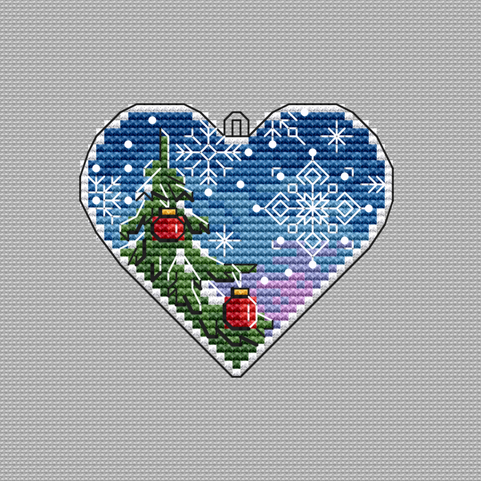 New Year`s Night - PDF Cross Stitch Pattern