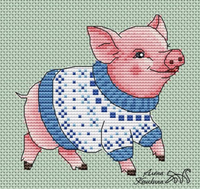 Piggy - PDF Cross Stitch Pattern