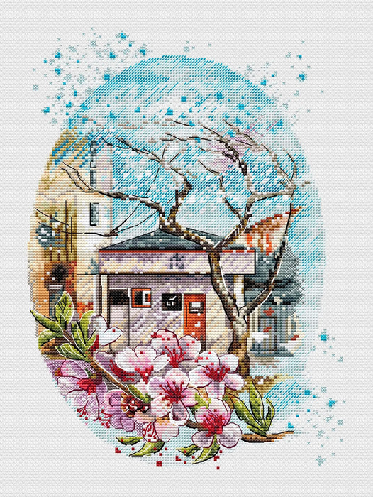 Sakura blossom 2 - PDF Cross Stitch Pattern