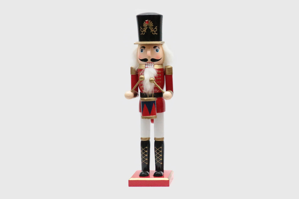 Wooden Drummer Nutcracker Wizardi F07M6-11 Red