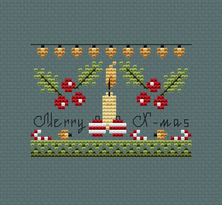 Merry X-mas - PDF Cross Stitch Pattern