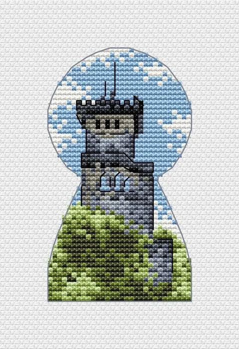 Ahun Tower - PDF Cross Stitch Pattern