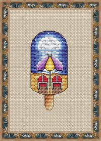 Ice Cream. Evening on the beach - PDF Cross Stitch Pattern