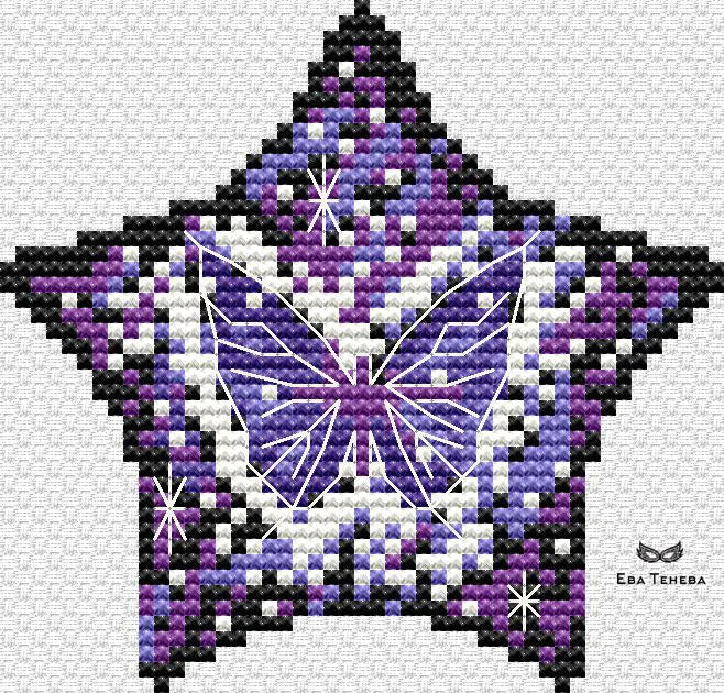 Star Butterfly - PDF Cross Stitch Pattern