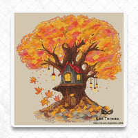 Autumn House - PDF Cross Stitch Pattern