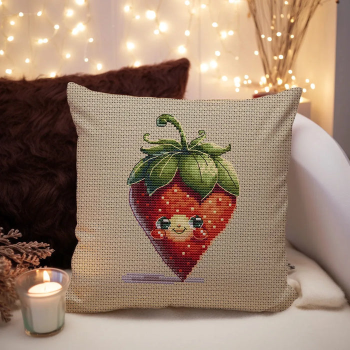 Funny Strawberry - PDF Cross Stitch Pattern