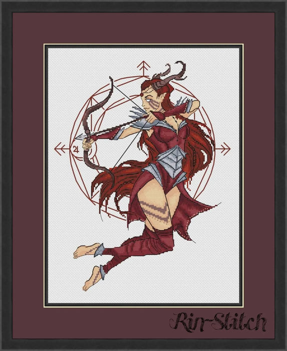 Zodiac Signs. Sagittarius - PDF Cross Stitch Pattern