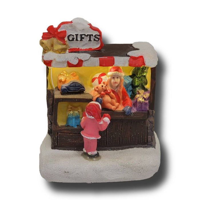 Gift Shop Christmas Miniature. Christmas Village F07M3-30B