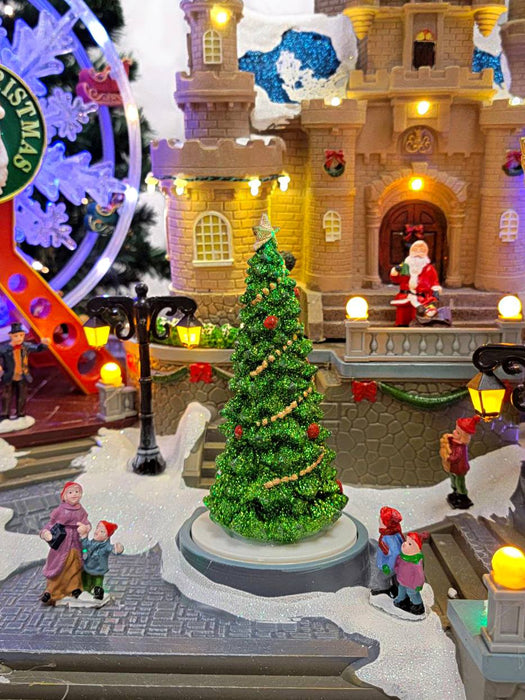 Amusement Park Christmas Miniature. Christmas Village F07M4-15