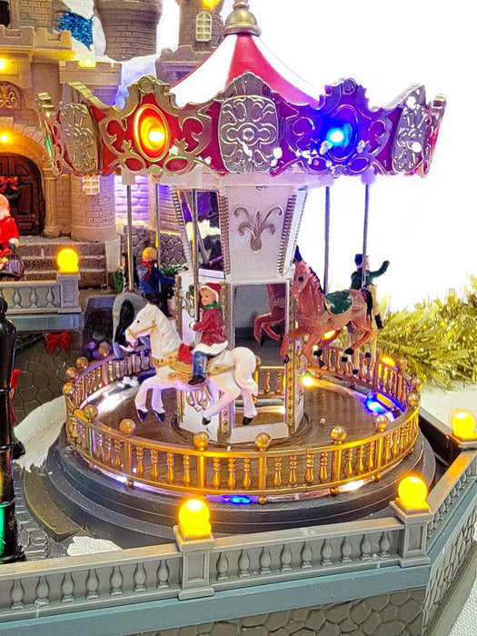 Amusement Park Christmas Miniature. Christmas Village F07M4-15