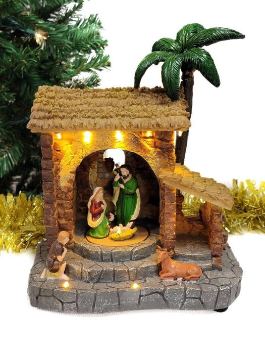 Traditional Nativity Scene Christmas Miniature. Christmas Village F07M4-2