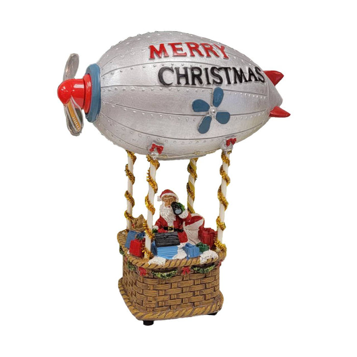 Hot Air Balloon Christmas Miniature. Christmas Village F07M3-25