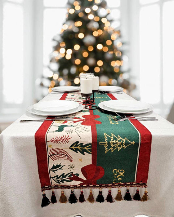 Festive Holiday Tree Christmas Table Runner F07M5-10C