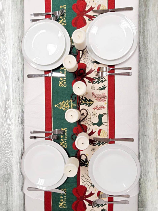 Festive Holiday Tree Christmas Table Runner F07M5-10C