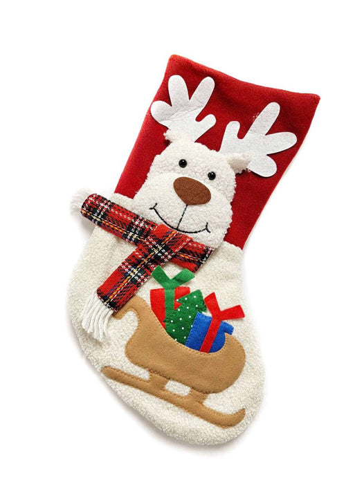 Deer Christmas Sock F07M5-4 Deer