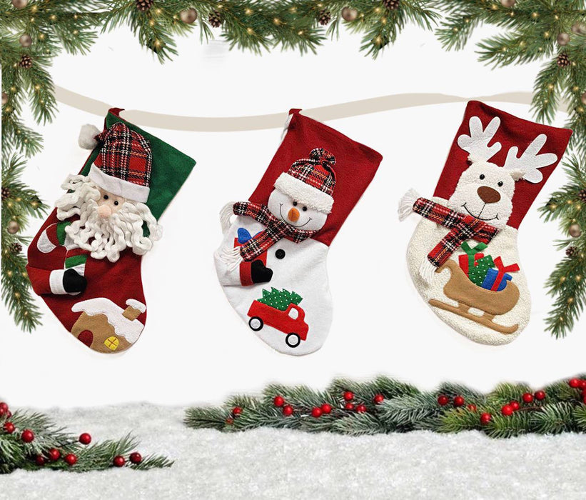 Snowman Christmas Sock F07M5-4 Snowman