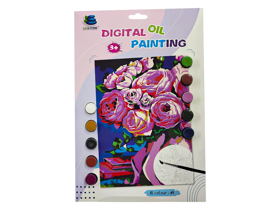 Roses Paint by Numbers Kit F07M1-6-Flower