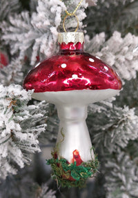 Christmas Glass Ornament - Mushroom by Wizardi F07M3-36 HB-SY25411