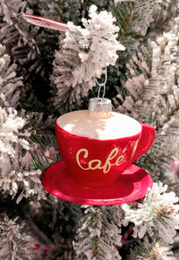 Christmas Glass Ornament - Red Cup Wizardi F07M3-55 HB-SY25228