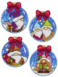 Gnomes in a Bauble 205CS Counted Cross-Stitch Kit