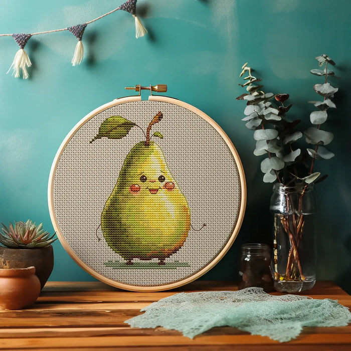 Funny Pear - PDF Cross Stitch Pattern