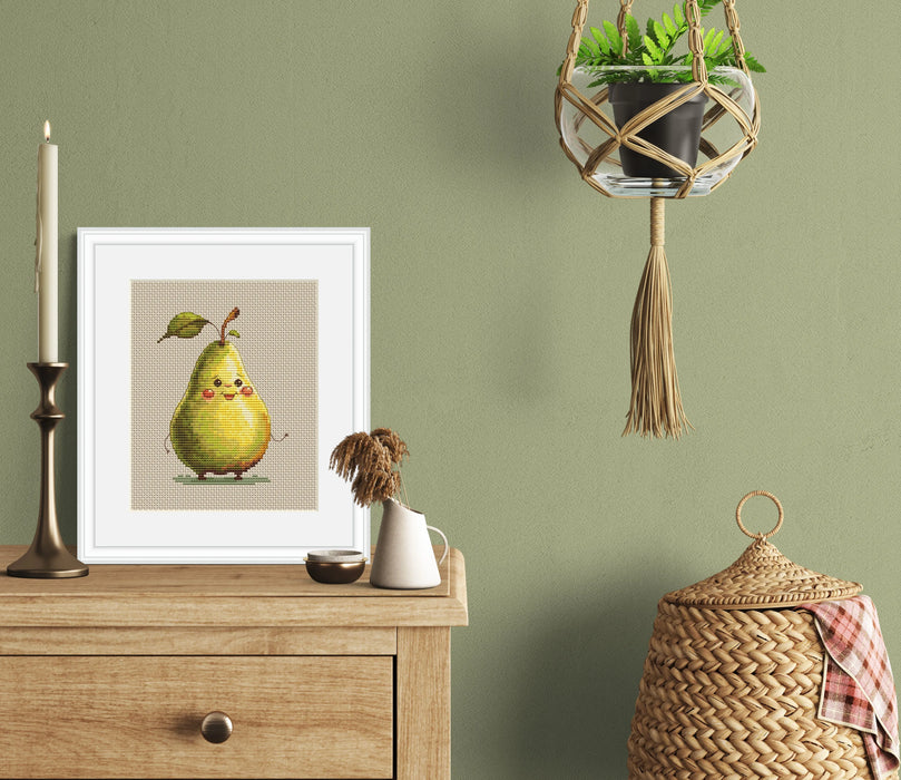 Funny Pear - PDF Cross Stitch Pattern