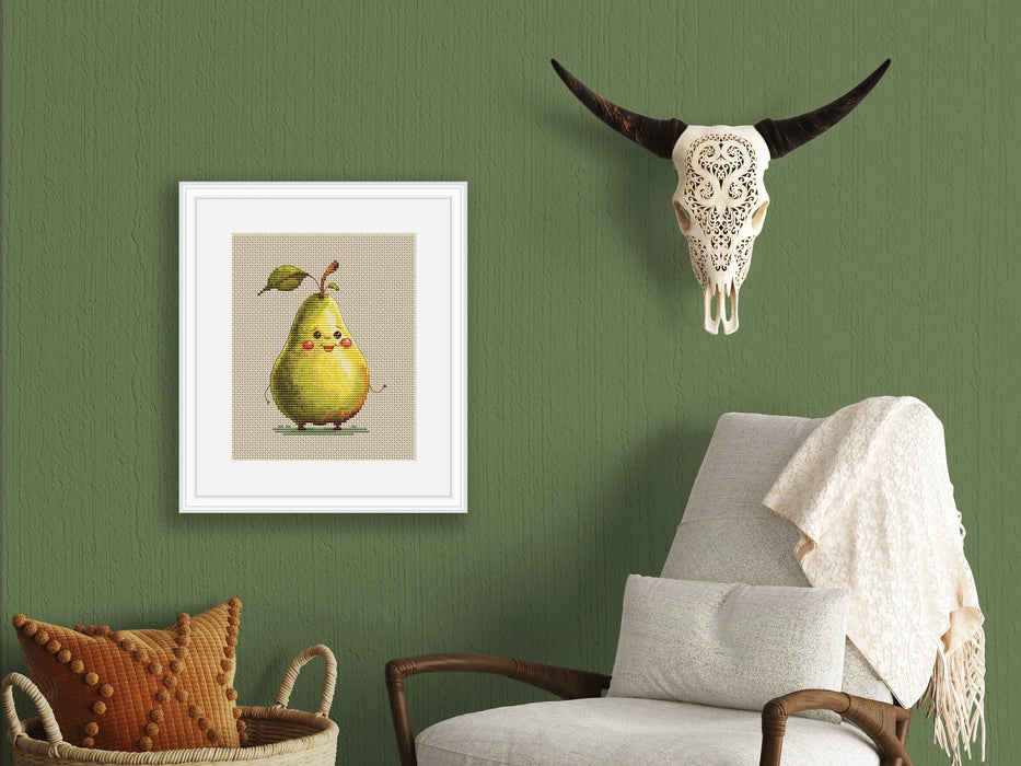 Funny Pear - PDF Cross Stitch Pattern