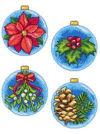 Counted Cross-Stitch Kit Christmas Baubles 213CS