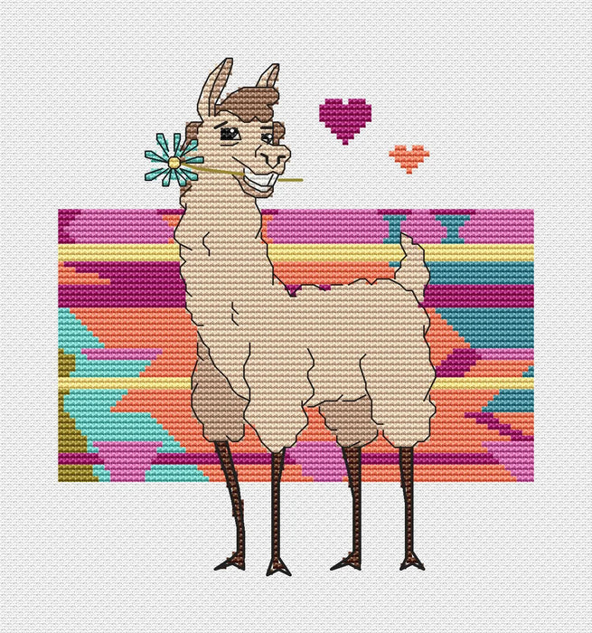 No drama Llama - PDF Cross Stitch Pattern